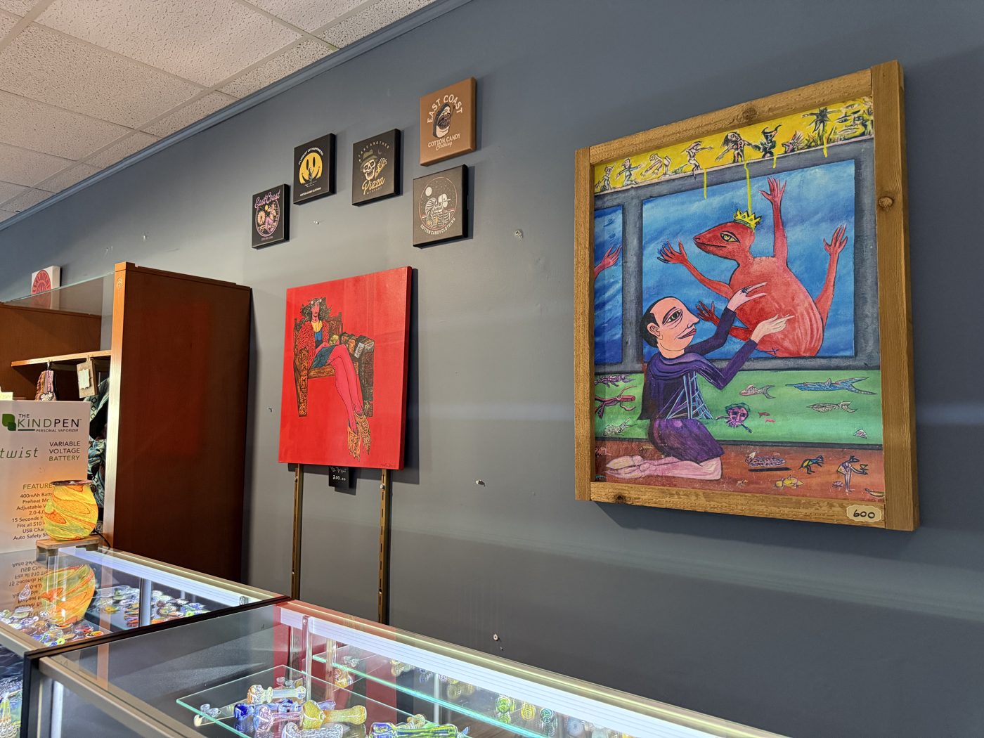 Local art and prints on display