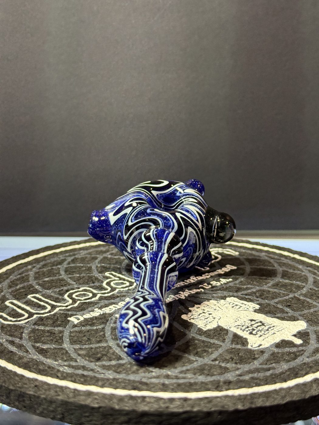 Blue wig-wag hammer at Mr. Wigz Smoke Shop