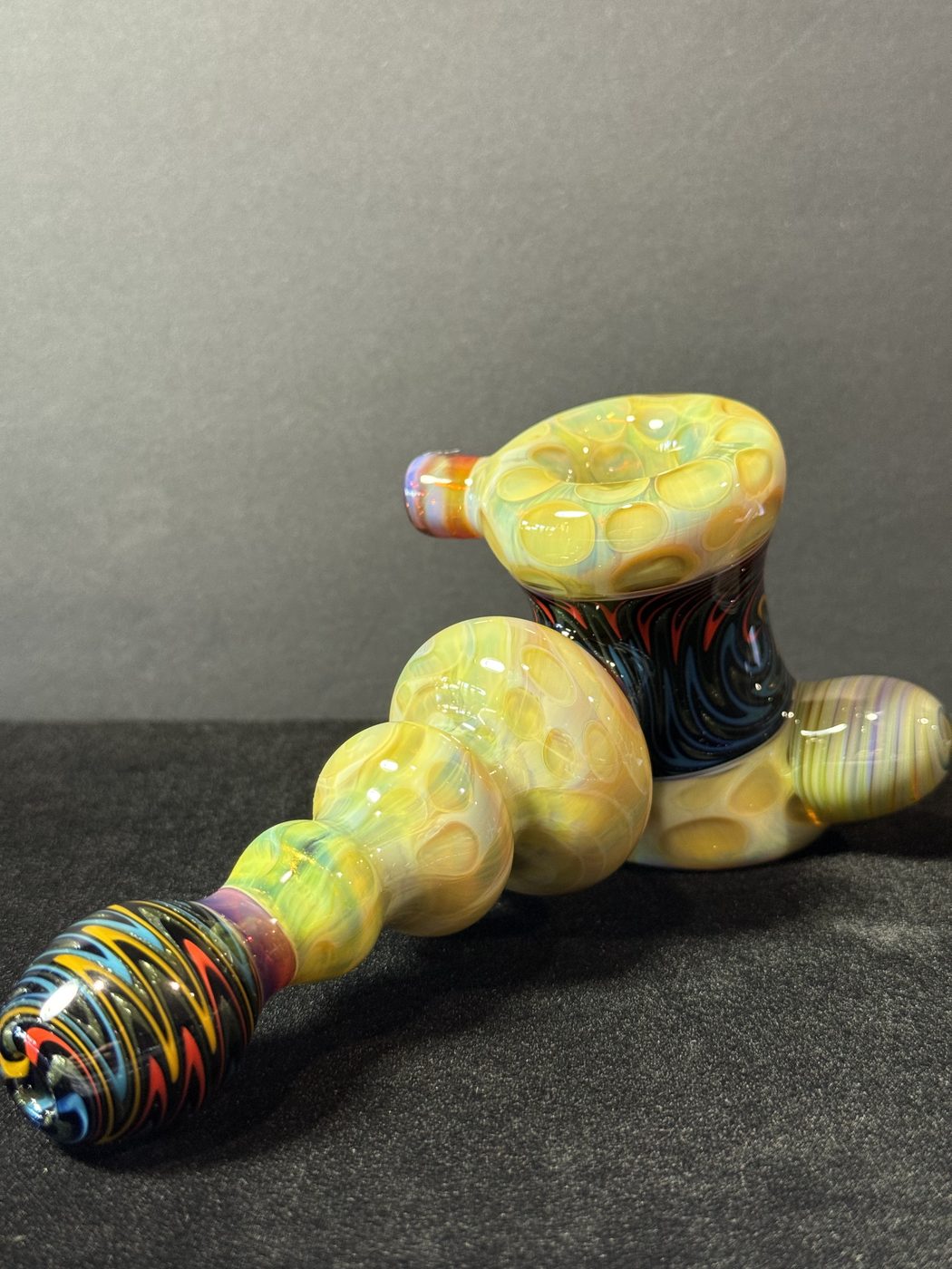 Honeycomb hammer bubbler at Mr. Wigz Smoke Shop